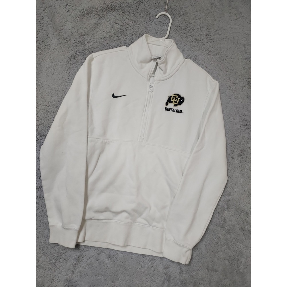 Colorado Buffaloes Pullover Mens Small Nike Club Fleece Quarter Zip Sweatshirt S